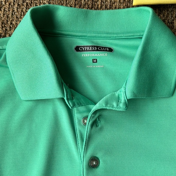 Seafoam green cyprus club preformance golf shirt polo tee - Picture 3 of 4